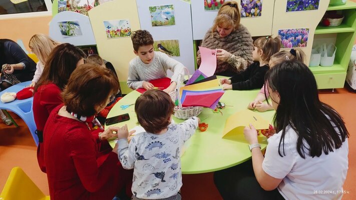 Семейна работилничка в първа А гр. Слънчице - 28.02.24 г