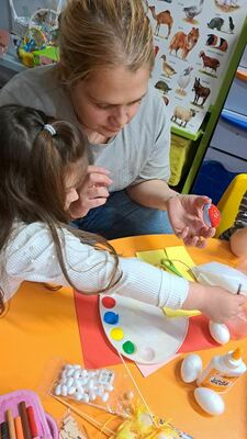 Великденска работилница с родители в II 
