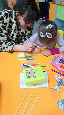 Великденска работилница с родители в II 