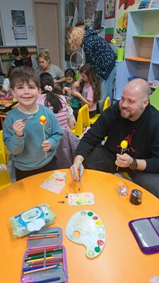 Великденска работилница с родители в II 
