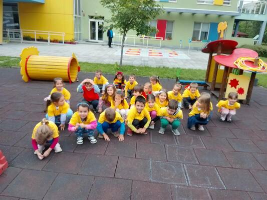 Децата от 72 ДГ в подкрепа на кампанията Now We Move България 2025