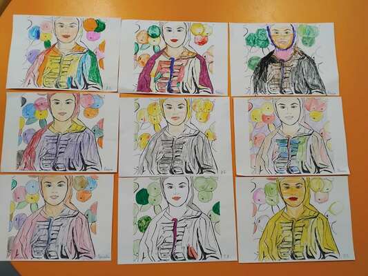 На 3 ноември децата от 72 ДГ отбелязаха Деня на българския художник